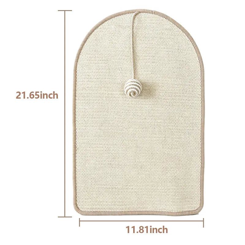 Durable Cat Scratch Pads Wall Sofa Claw Grinding Board Stickers Pet Accessories Natural Sisal Scratcher Easy to Use Versatile for Various Cat Breeds